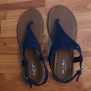 Blue sandals